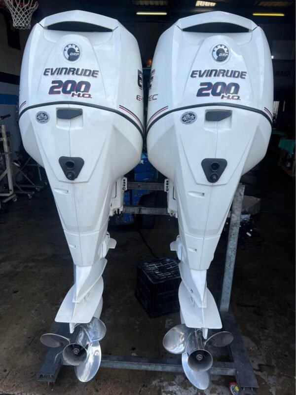 Used Evinrude 200hp Twin Outboard Motor for sale