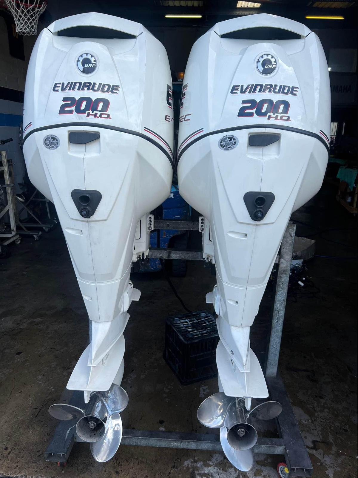 evi twin 200 Used Evinrude 200hp Twin Outboard Motor for sale