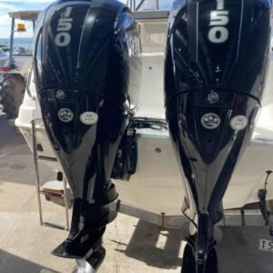 Used Mercury 150hp twin outboard motor for sale