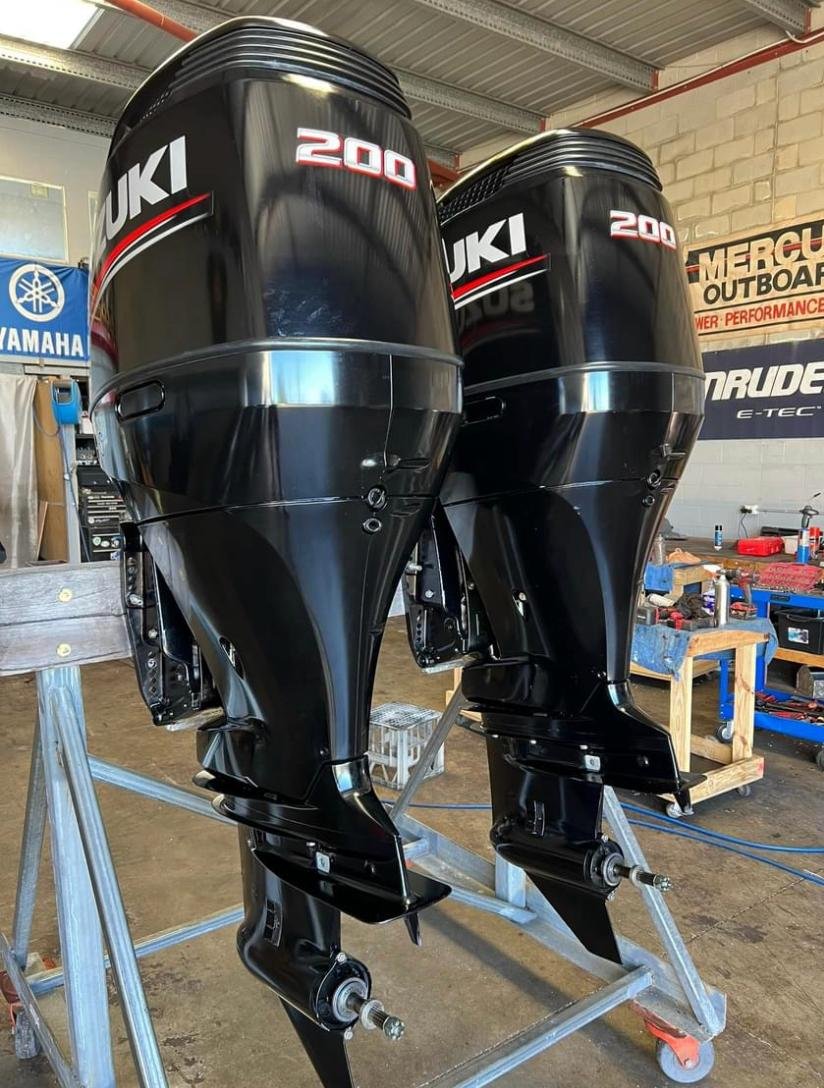 suk twin 200 Used Suzuki 200hp Twin Outboard Motor for sale