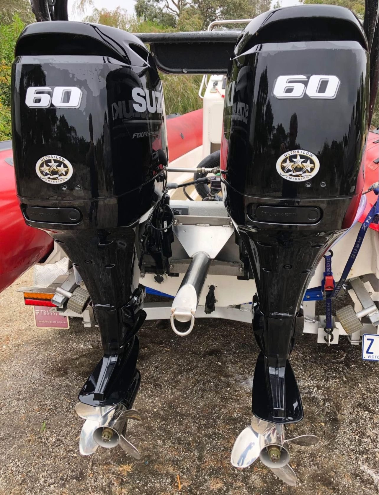 suk twin 60 Used Suzuki 60hp Twin Outboard Motor for sale