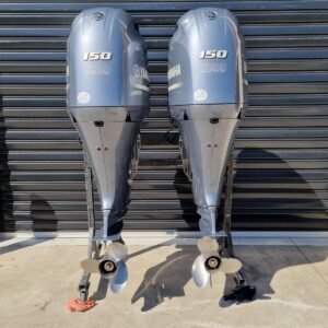 Used Yamaha 150hp twin outboard motor for sale