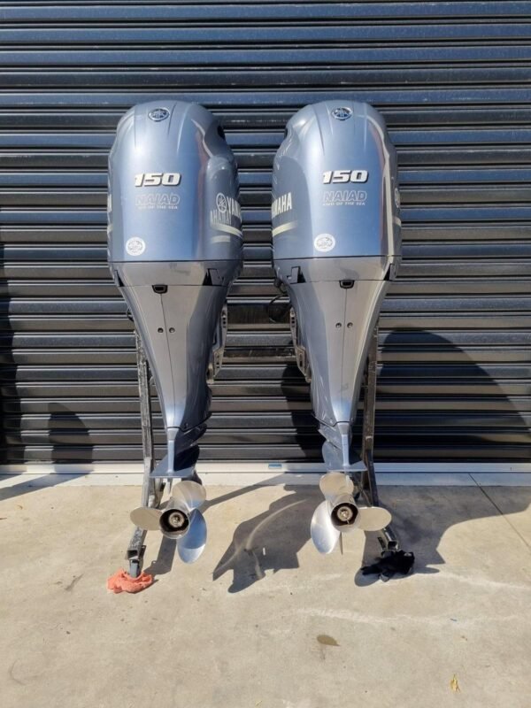Used Yamaha 150hp twin outboard motor for sale